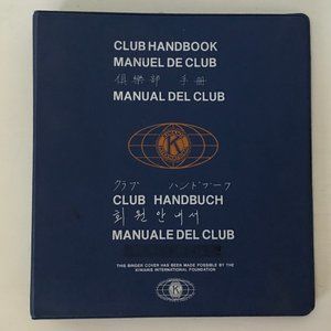 VINTAGE Large Kiwanis 3-ring Binder Notebook